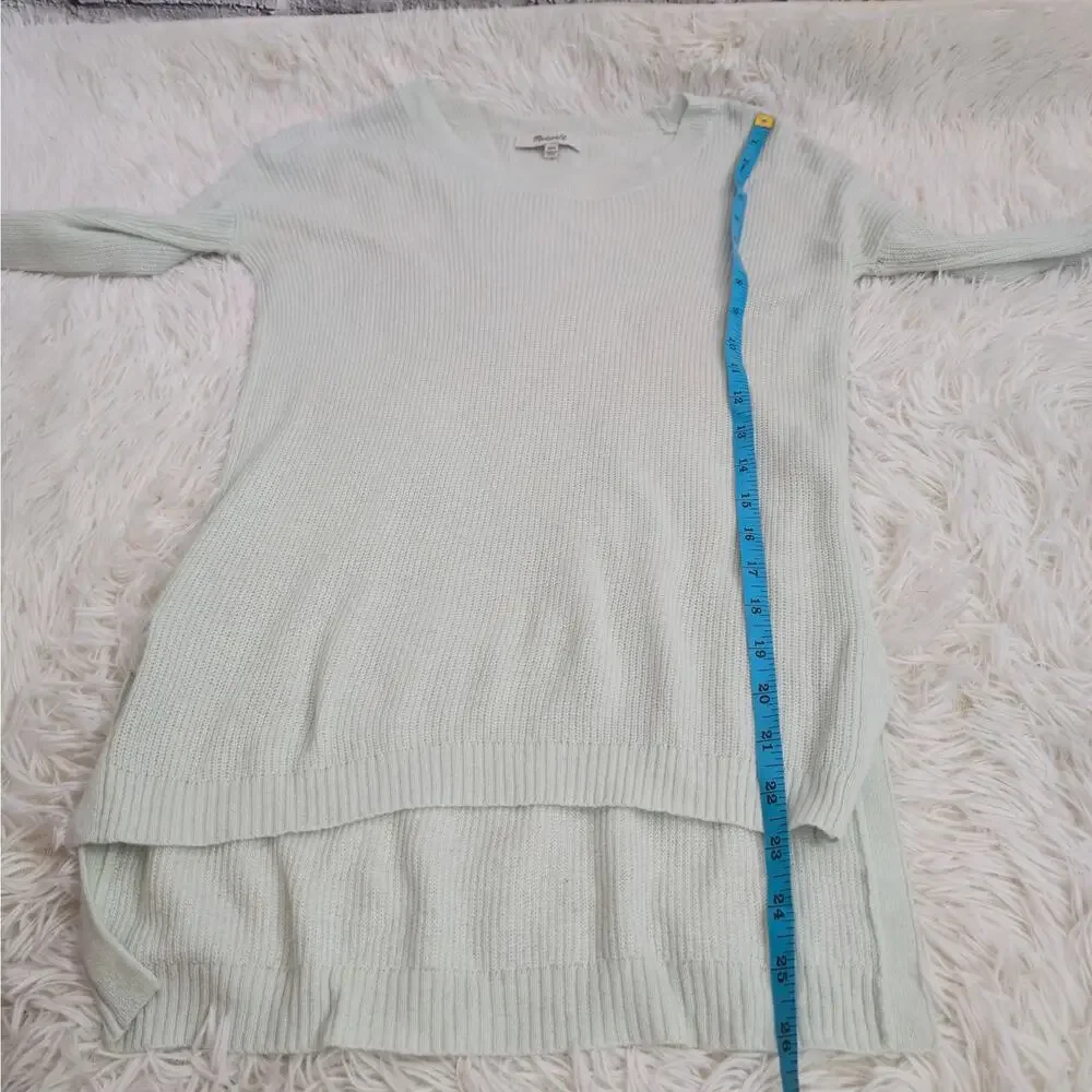 Madewell Mint Crewneck Lightweight Boho Sweater